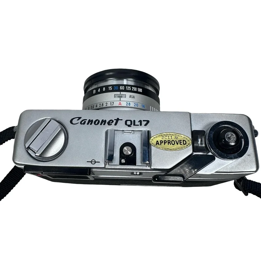 Vintage Canon G-III QL Canonet QL17 Rangefinder Film Camera Silver Black READ